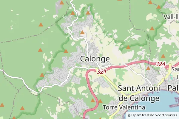 Mapa Calonge