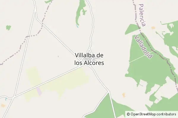 Mapa Villalba de los Alcores