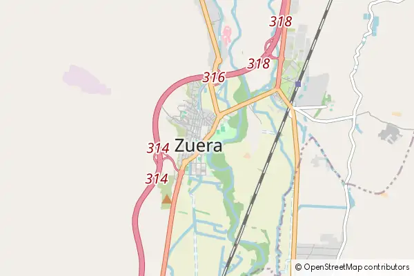 Mapa Zuera