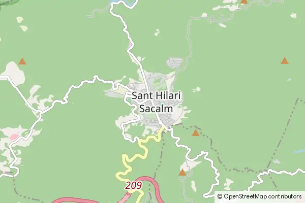 Mapa Sant Hilari Sacalm