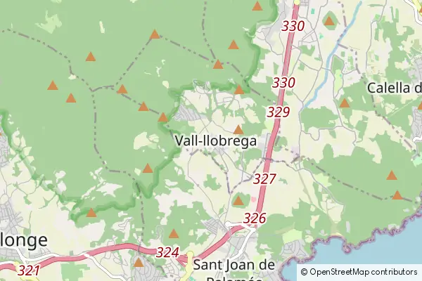 Mapa Vall-llobrega