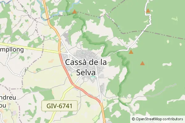 Mapa Cassà de la Selva