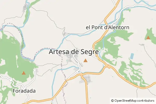 Mapa Artesa de Segre