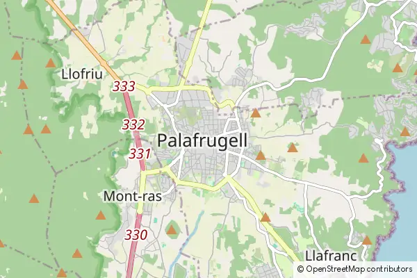 Mapa Palafrugell