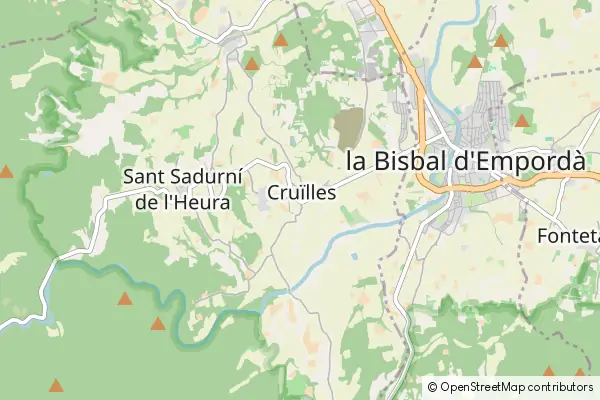 Mapa Cruïlles