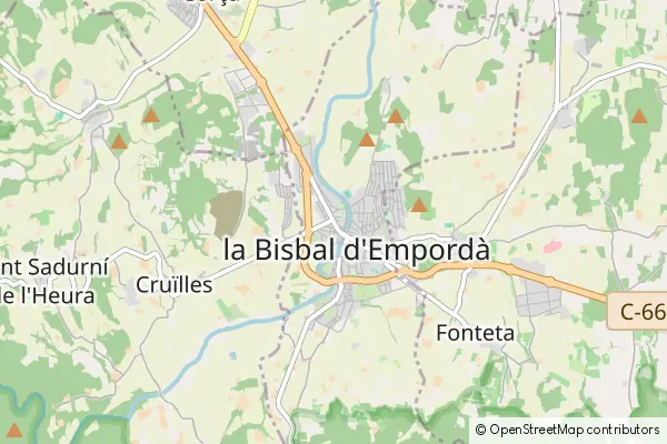 Mapa la Bisbal d'Empordà