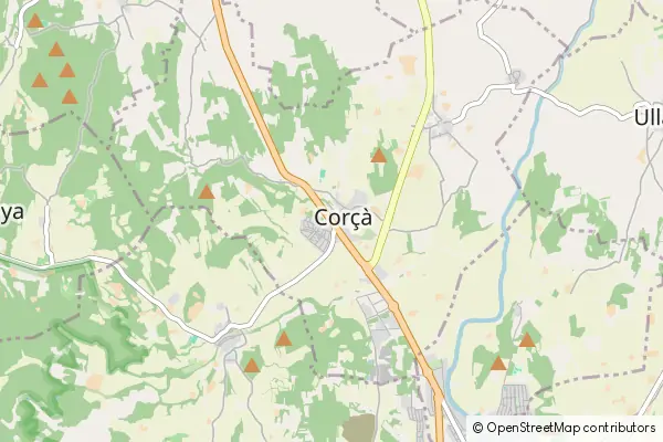 Mapa: Corçà • © OpenStreetMap contributors Mapa Corçà