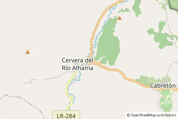 Mapa Cervera del Río Alhama