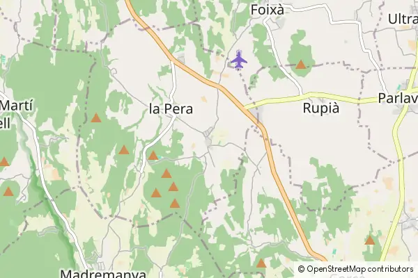 Mapa Púbol