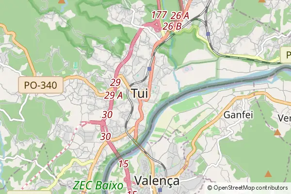 Mapa: Tui • © OpenStreetMap contributors Mapa Tui