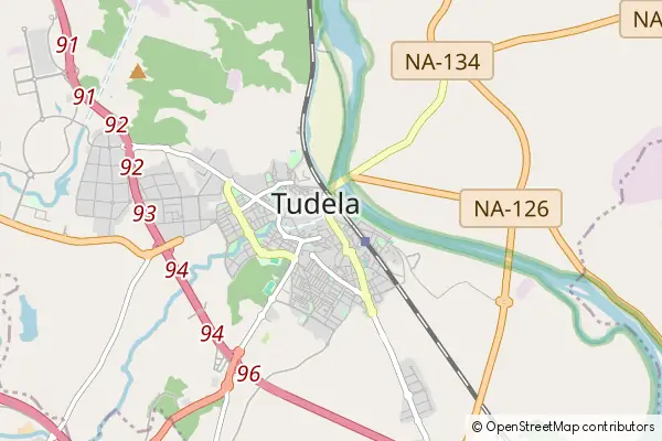 Mapa Tudela