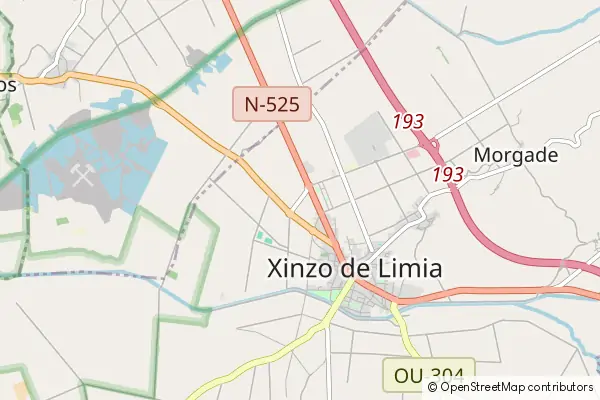 Mapa Xinzo de Limia