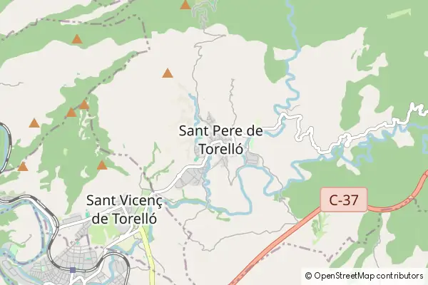 Mapa Sant Pere de Torelló