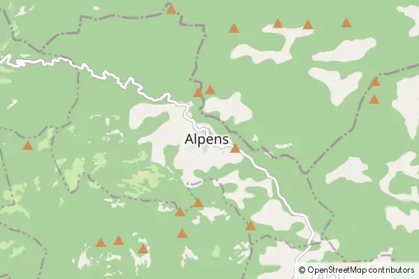 Mapa Alpens