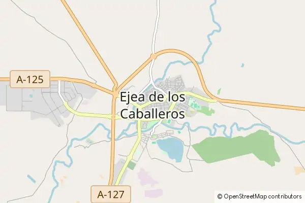 Mapa Ejea de los Caballeros