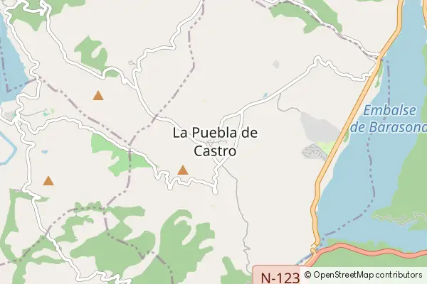 Mapa La Puebla de Castro