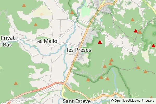 Mapa les Preses