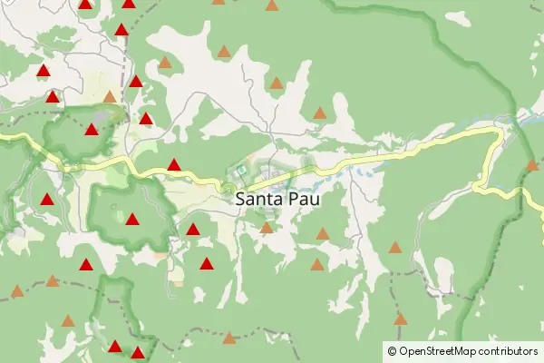 Mapa Santa Pau