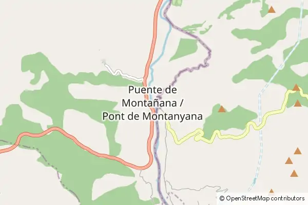 Mapa Puente de Montanana