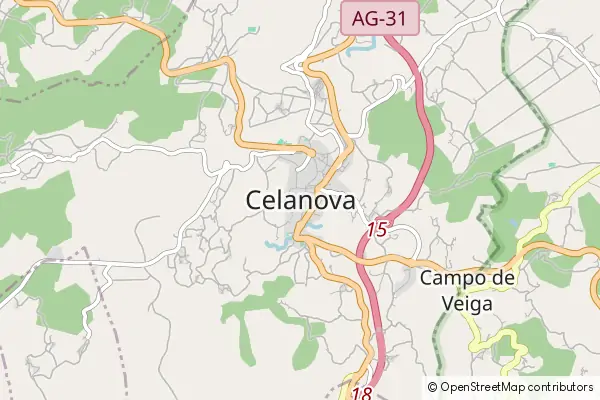 Mapa Celanova