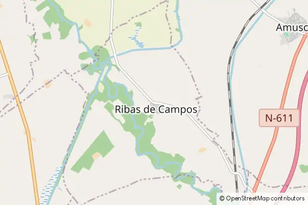 Mapa Ribas de Campos