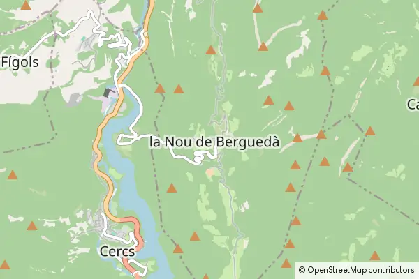 Mapa la Nou de Berguedà