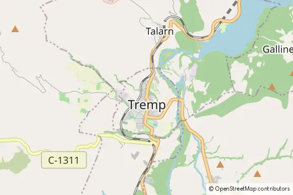 Mapa Tremp