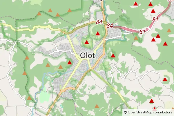 Mapa Olot