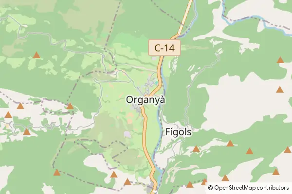 Mapa Organyà