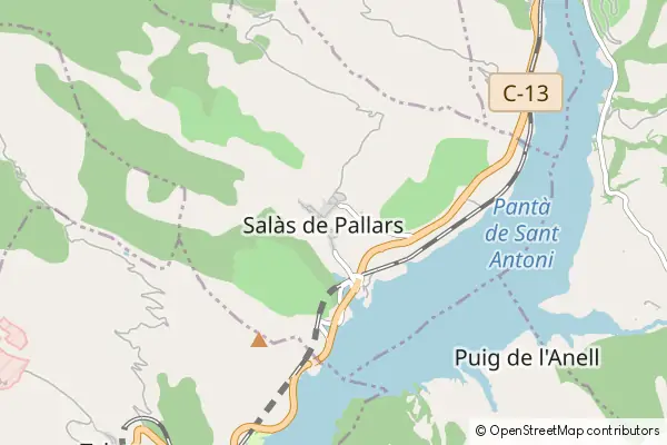 Mapa Salas de Pallars