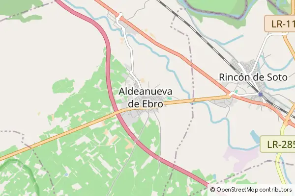 Mapa Aldeanueva de Ebro