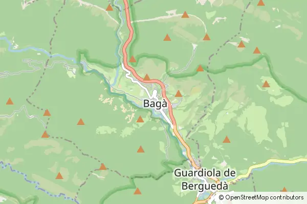 Mapa Bagà