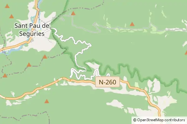 Mapa Sant Salvador de Bianya