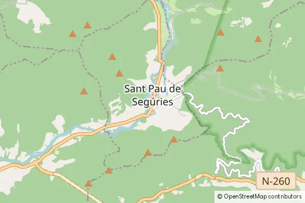 Mapa Sant Pau de Segúries