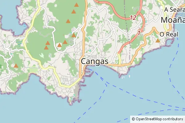 Mapa Cangas do Morrazo