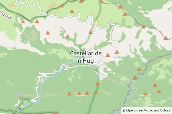 Mapa Castellar de N'Hug