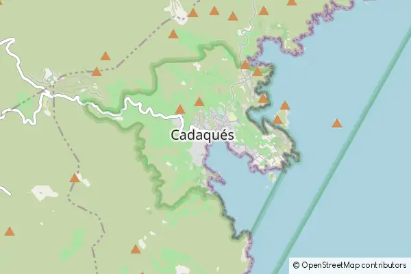 Mapa Cadaqués