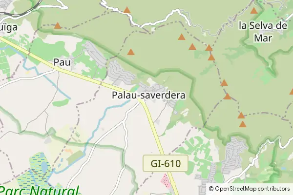 Mapa Palau-saverdera