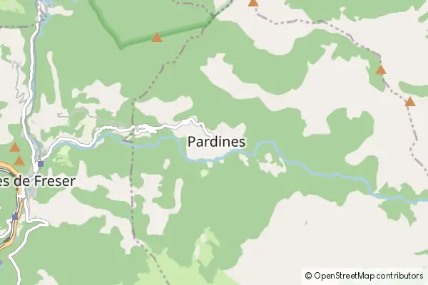 Mapa Pardines