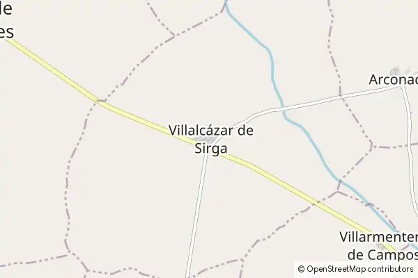 Mapa Villalcázar de Sirga