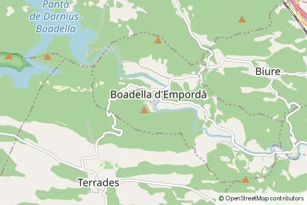 Mapa Boadella i les Escaules