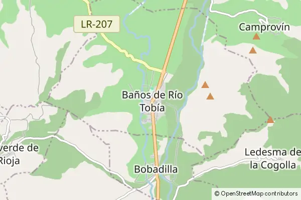 Mapa Baños de Río Tobía