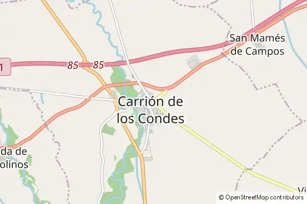 Mapa Carrión de los Condes