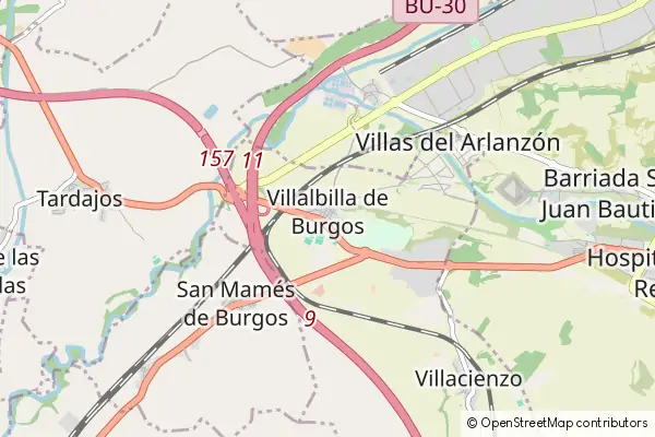 Mapa Villalbilla de Burgos