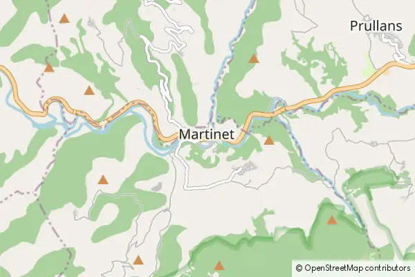 Mapa Martinet