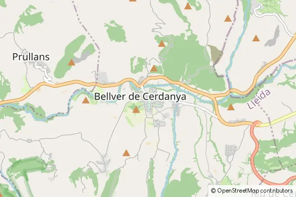 Mapa Bellver de Cerdanya