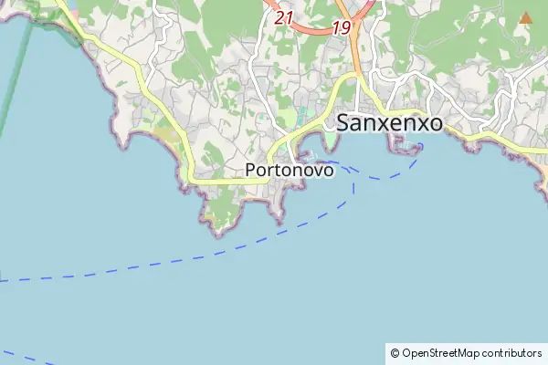 Mapa Portonovo