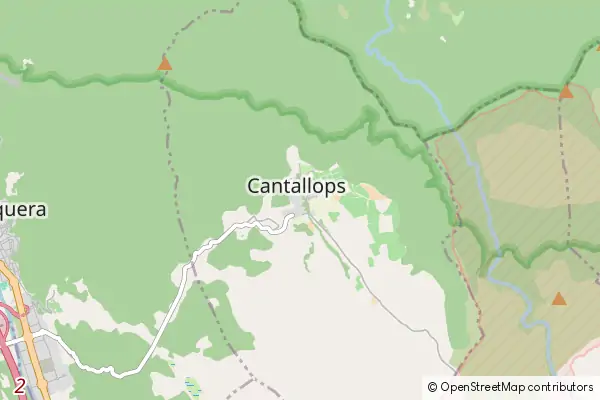 Mapa Cantallops