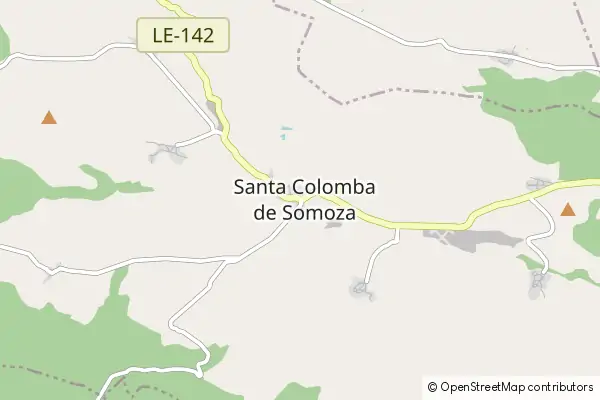 Mapa Santa Colomba de Somoza