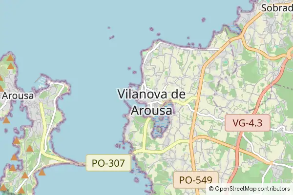 Mapa Vilanova de Arousa